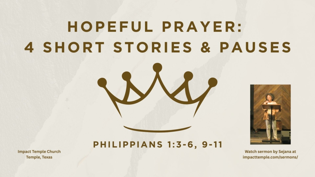 Hopeful Prayer – 4 Short Stories & Pauses sermon